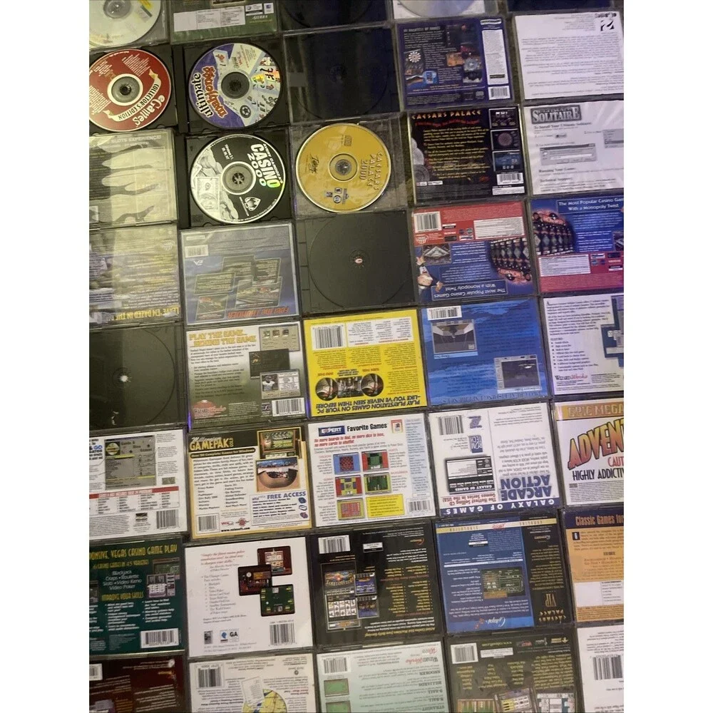Vintage PC Games, CD-ROM, Microsoft, Game manuals, Lot 45 + Discs